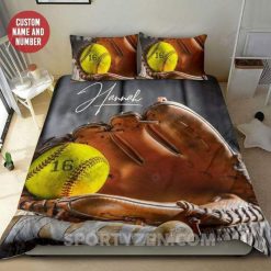 Softball Custom Bedding Set