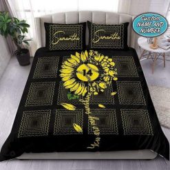 Softball Sunflower Bedding Set