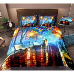 Street In the Evening Bedding Set