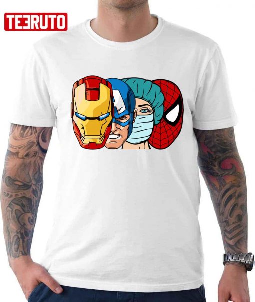 Super Hero Nurse Marvel Style Unisex T-Shirt