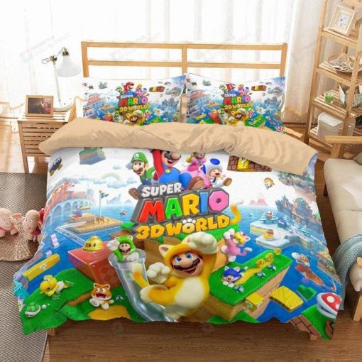 Super Mario 3d World Bedding Set