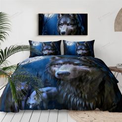 The Blue Eyed Wolf Bedding Set