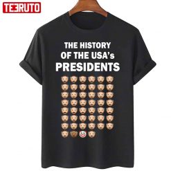 The History Of The Usa Presidents Emoji Style Biden Clown T-Shirt