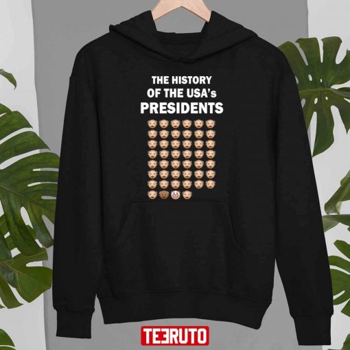 The History Of The Usa Presidents Emoji Style Biden Clown T-Shirt