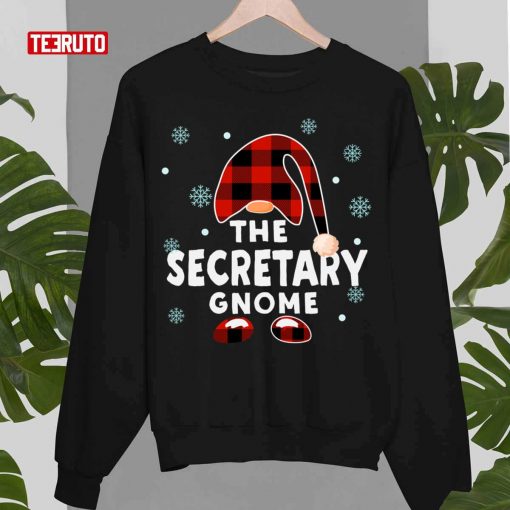 The Secretary Gnome Funny Matching Pajama Group Christmas Unisex T-Shirt