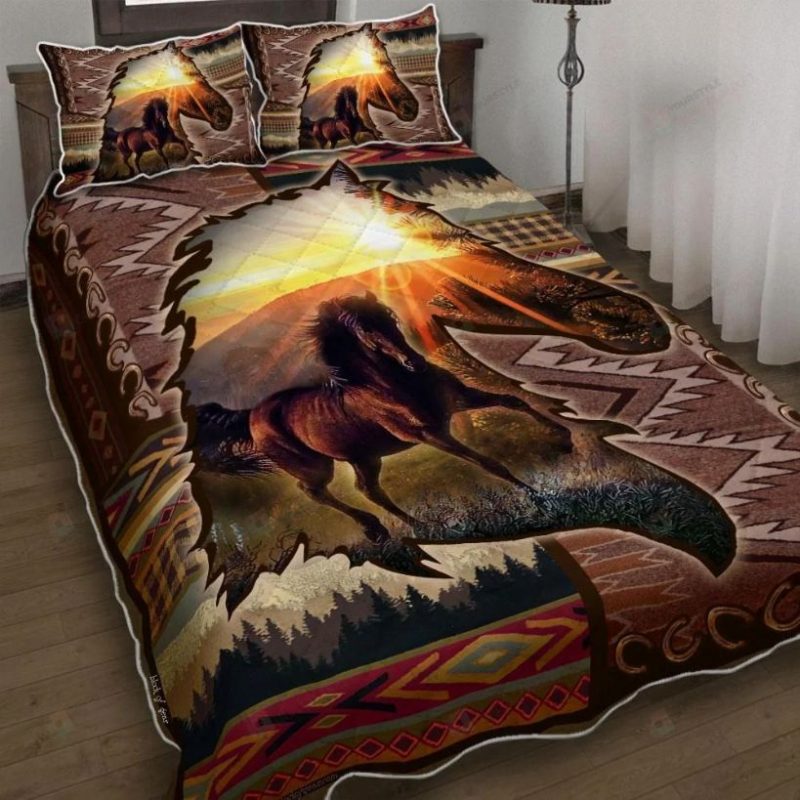The Wild Spirit Horse Quilt Bedding Set Teeruto