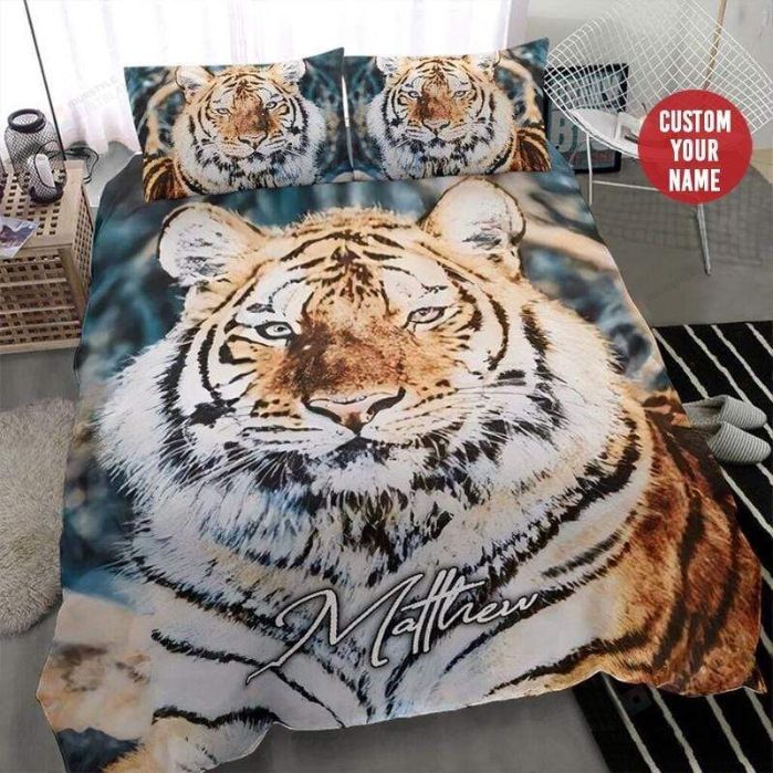 Tiger Watercolor Bedding Set