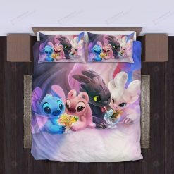 Toothless And Light Fury Dragons – Angel Stitch Lilo Bedding Set