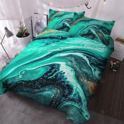 Turquoise Swirl Bedding Set