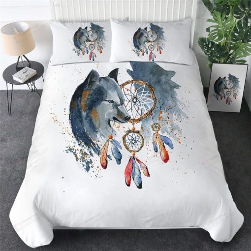 Two Wolves Dream Catcher Bedding Set