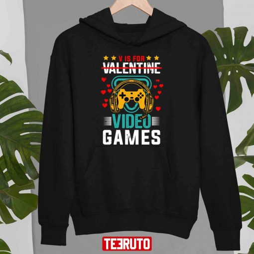 V Is For Video Games Valentine Sucks Unisex T-Shirt