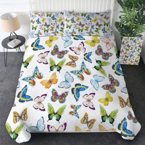 Various Breeds Of Butterflies Bedding Set