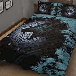 Viking Fenrir Wolf Quilt Bedding Set