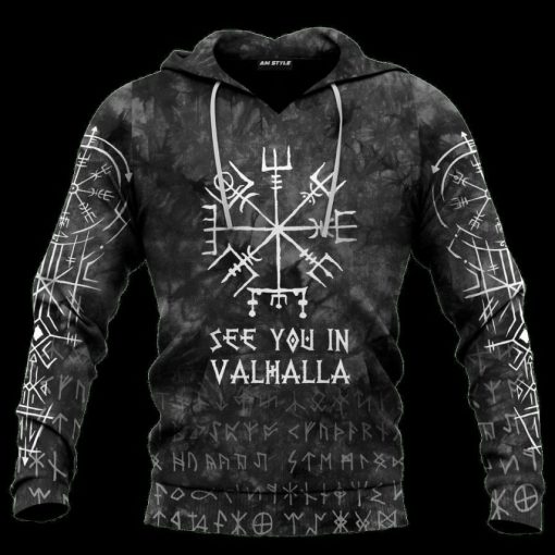 Viking See You In Valhalla 3D Hoodie