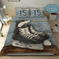 Vintage Hockey Skate Bedding Set