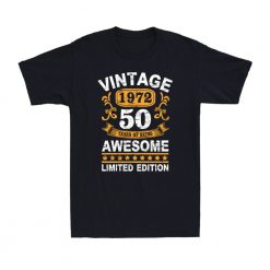 Vintage 1972 50 Years Of Being Awesome Unisex T-Shirt