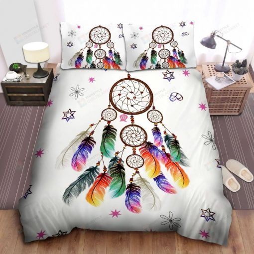 White Feather Dream Catcher Bedding Set