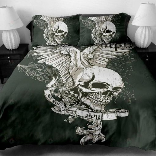 Winged Skull Soul Bedding Set