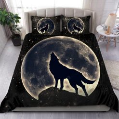 Wolf In The Moon Bedding Set