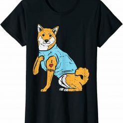 Womens Shiba Inu I Love Mom Cute T-Shirt