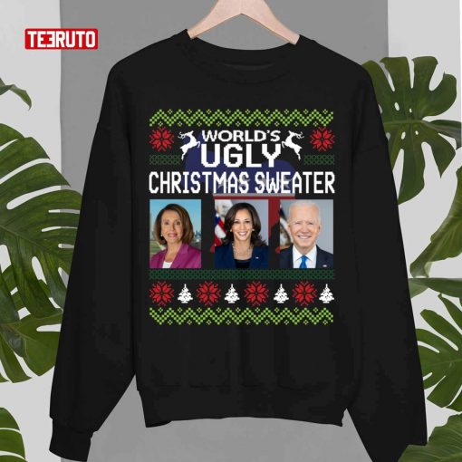 World’s Ugly Pelosi Kamala Joe Biden Christmas Unisex T-Shirt