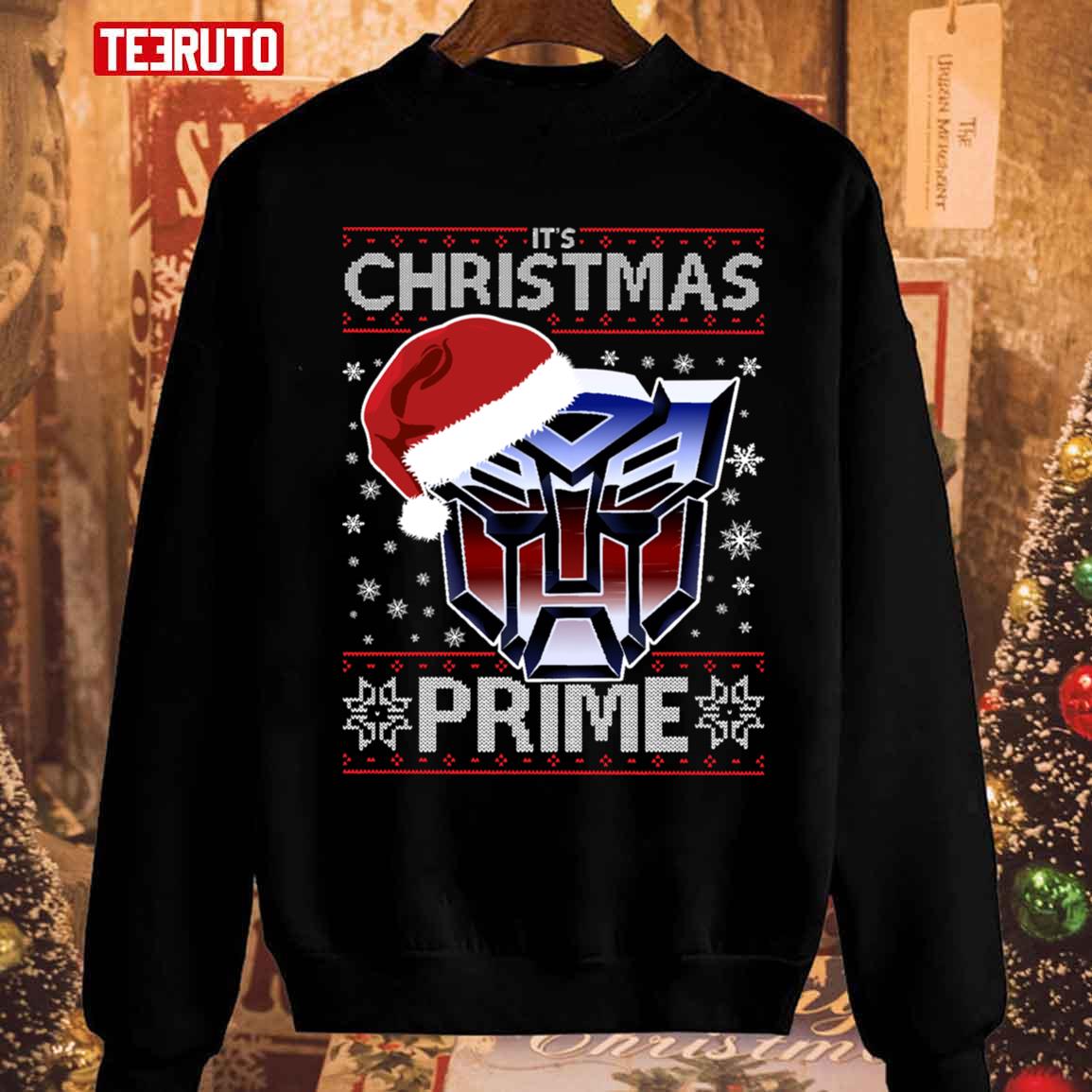 An Autobot Merry Christmas Transformers Unisex Sweatshirt