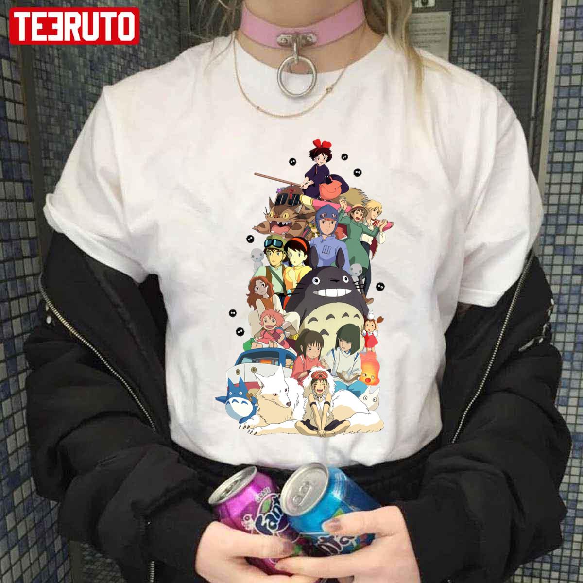 Anime Ghibli Characters Bundles Unisex T-Shirt