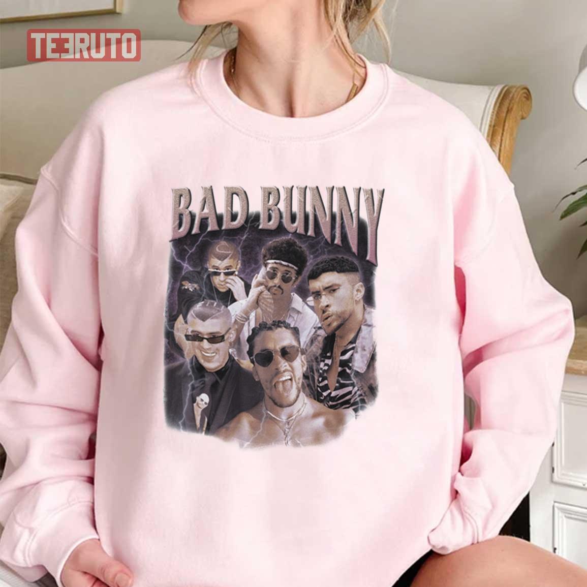 Bad Bunny Fan Rap Hip-Hop Vintage Unisex Sweatshirt