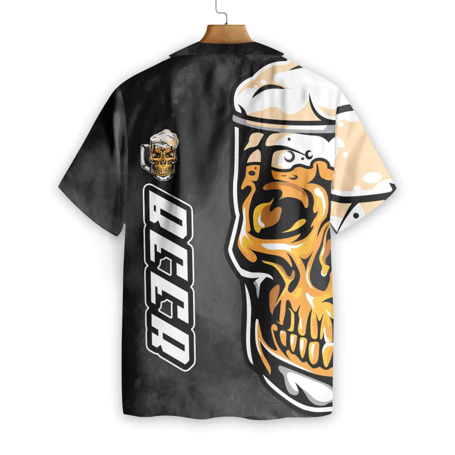 Beer Skull Hawaiian Shirt