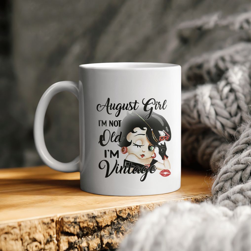Betty Boop August Girl I’m Not Old I’m Vintage Ceramic Coffee Mug
