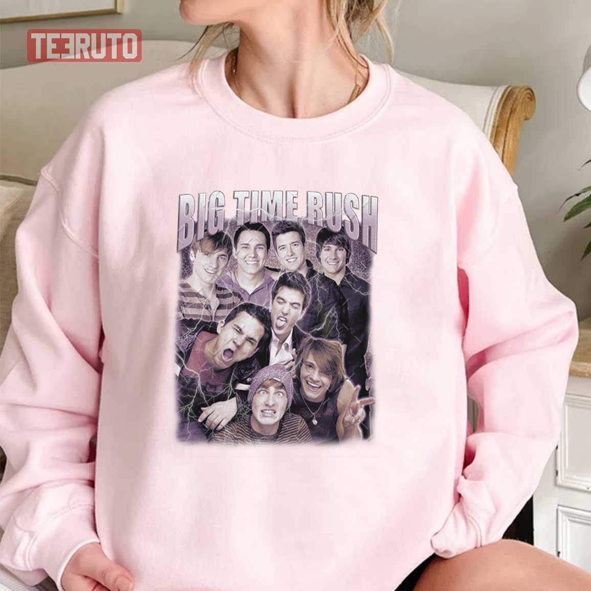 Big Time Rush Retro Vintage Bootleg Logo And Members Unisex Sweatshirt