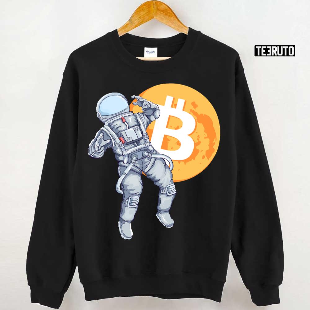 Bitcoin Astronaut Btc Mooning Unisex Sweatshirt