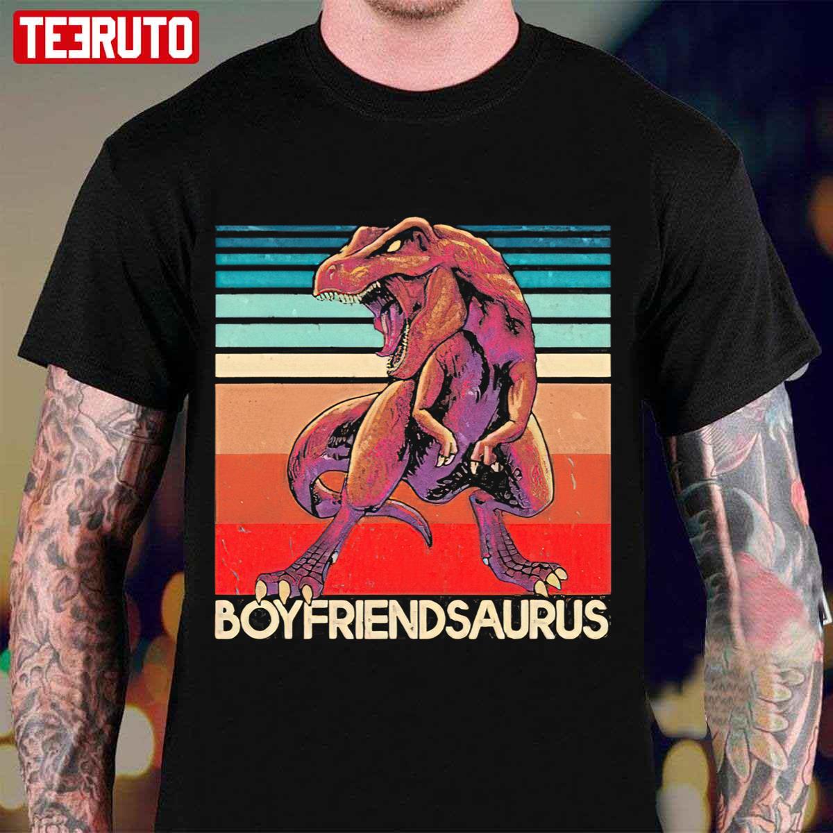 Boyfriendsaurus T-Rex Boyfriend Saurus Dinosaur Unisex Sweatshirt
