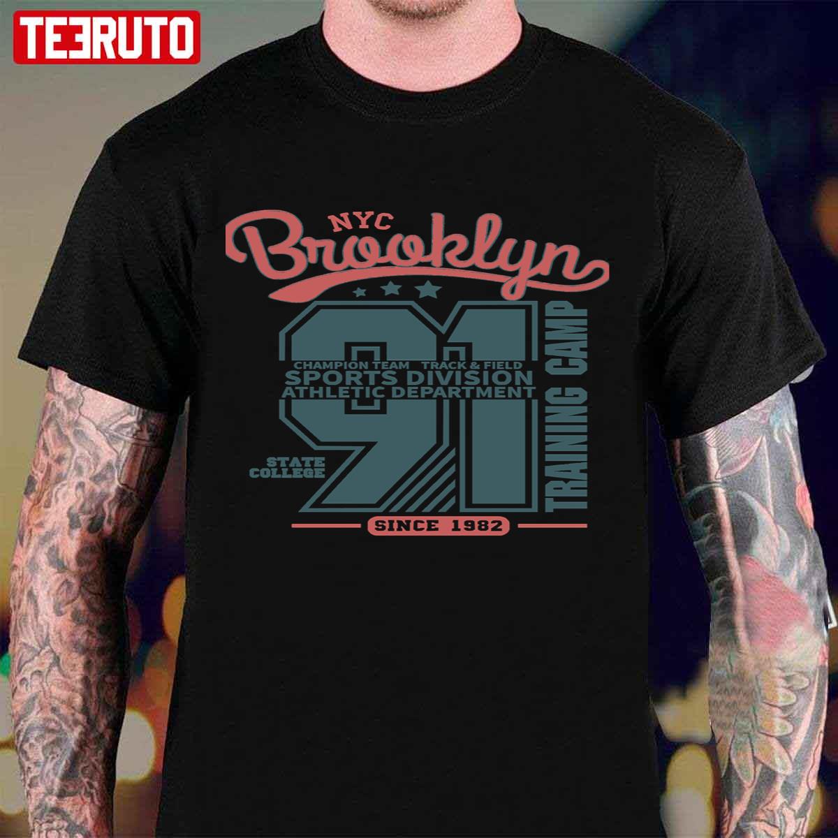 Brooklyn Basketball 91 Athletic Unisex T-Shirt