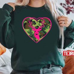 Camo Hunting Wife Hunter Heart Unisex Sweatshirt