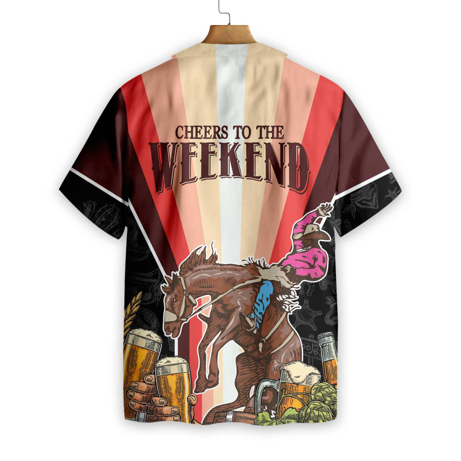 Cheers to the Weekend Rodeo Hawaiian Shirt