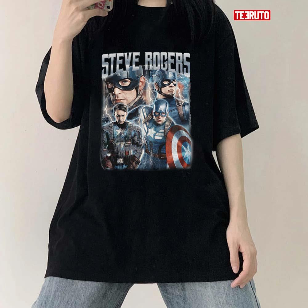 Chris Evans Captain America Avengers Steve Roger Bootleg Vintage Unisex T-Shirt