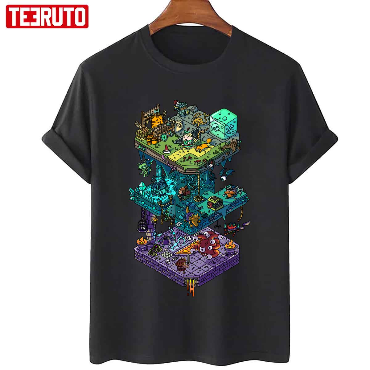 Dungeons And Isometric Dragons Unisex T-Shirt
