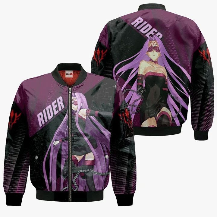 Fate Stay Night Rider Anime Manga 3D Bomber Jacket