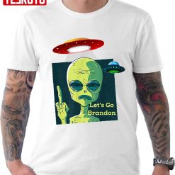 Fauci Alien UFO Outer Space Let’s Go Brandon Unisex T-Shirt