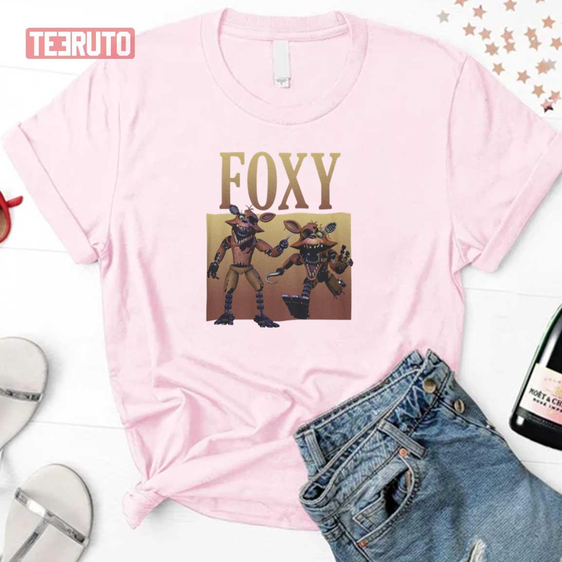 Foxy Five Nights at Freddy Vintage Retro Unisex T-Shirt