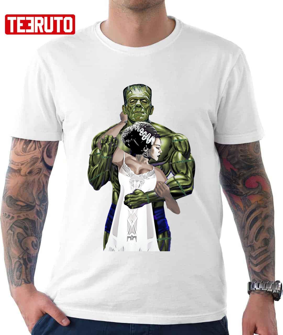 Frankenstein And Bride Love Husband And Wife Valentine Unisex T-Shirt