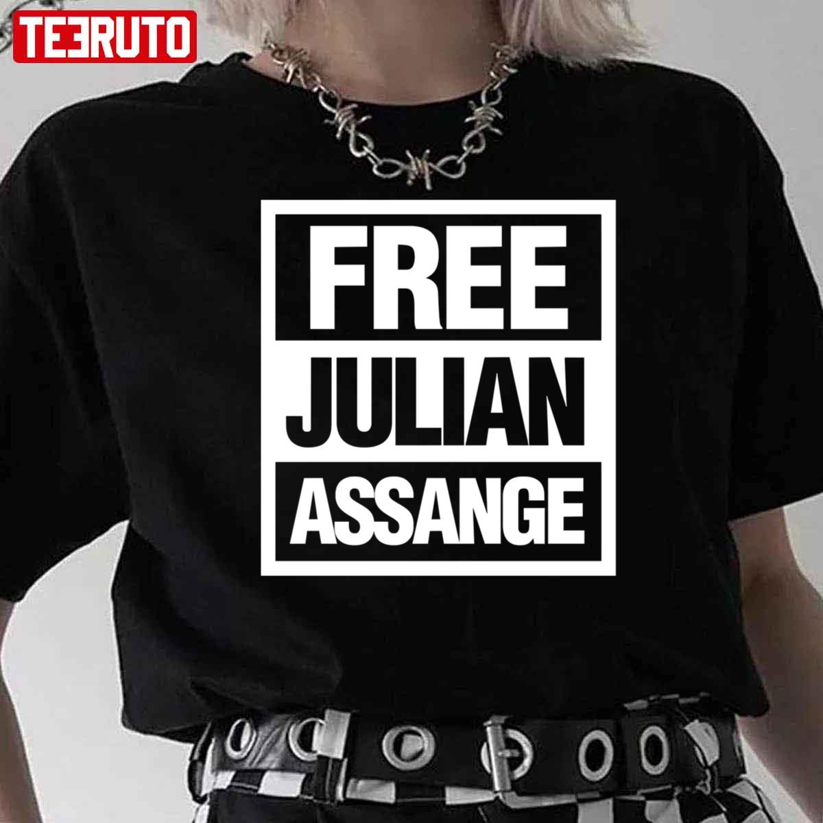 Free Julian Assange As Freedom Of Speech Unisex Sweatshirt