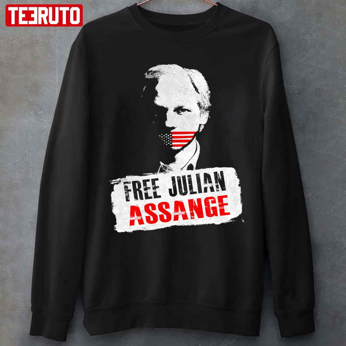 Free Julian Assange Unisex T-Shirt Sweatshirt