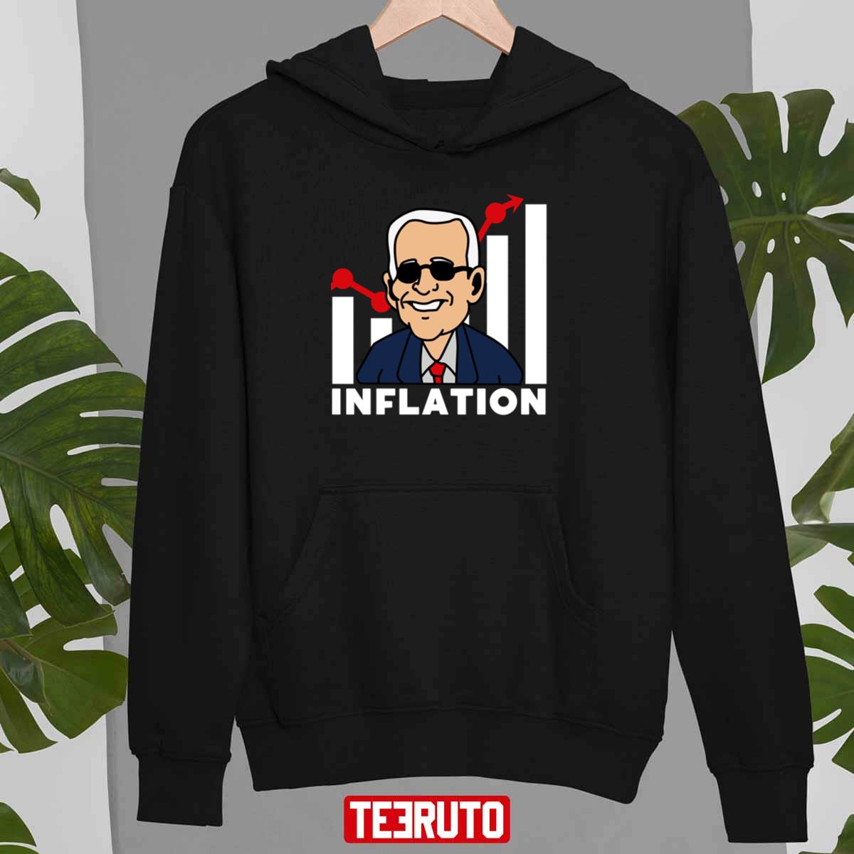 Funny Biden Inflation Graph Usa Political Humor Unisex T-Shirt
