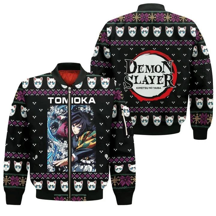 Giyu Tomioka Ugly Christmas Demon Slayer Anime Manga 3D Bomber