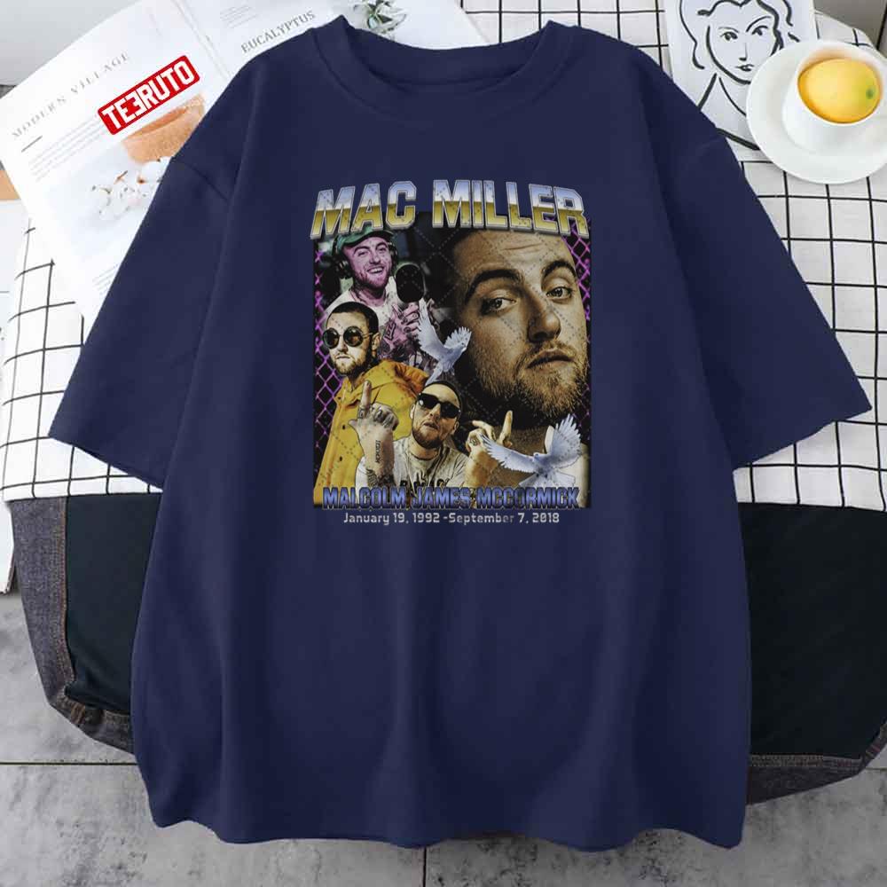 Graphic Mac Miller Hip Hop Rip Rapper Bootleg 90s Vintage Unisex T-Shirt
