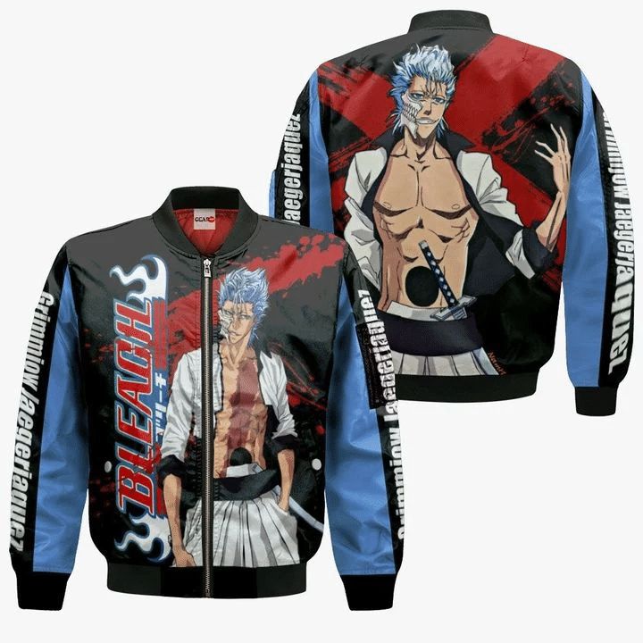 Grimmjow Anime Manga Bleach 3D Bomber Jacket