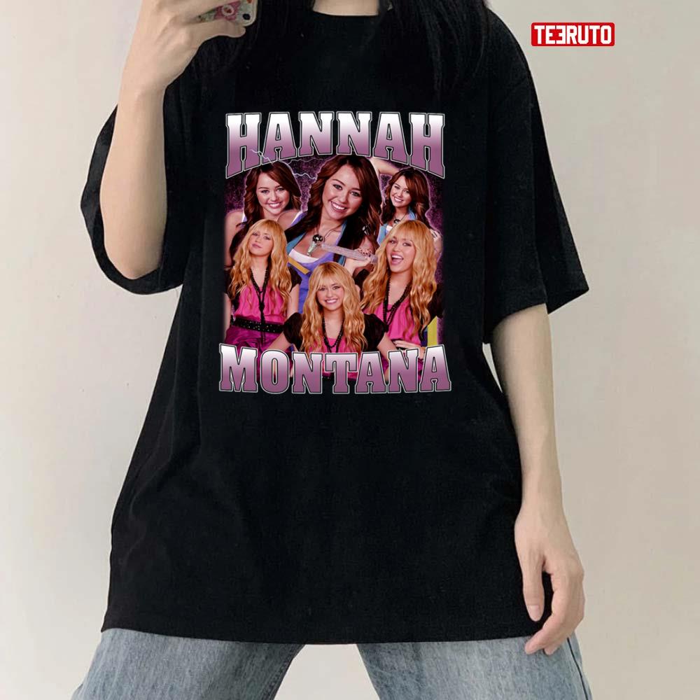 Hannah Montana Miley Cyrus Printed Graphic Music Rap Hip-Hop Unisex T-Shirt