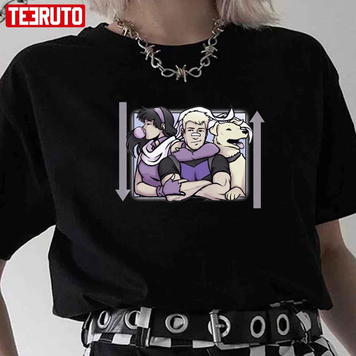 Hawkeye Kate Bishop And Lucky Purple Unisex T-Shirt